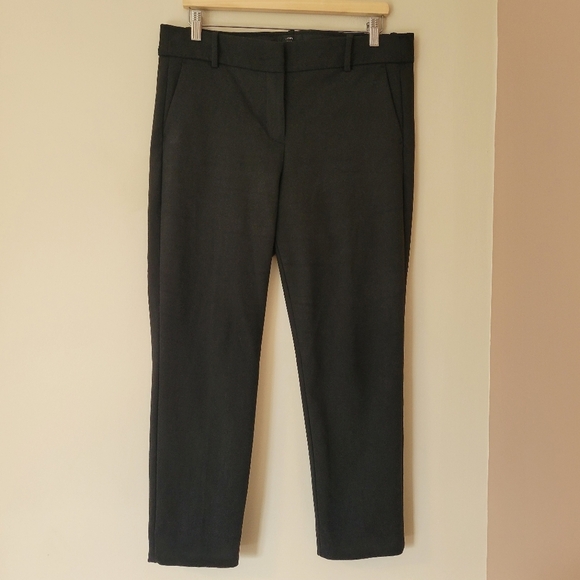 J Crew 365 Cameron High Rise Ankle Dress Pant Stretch Black Size 12 - Picture 3 of 10